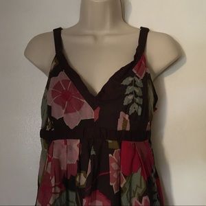 Mercer & Madison Brown/Floral Sundress, Size 4